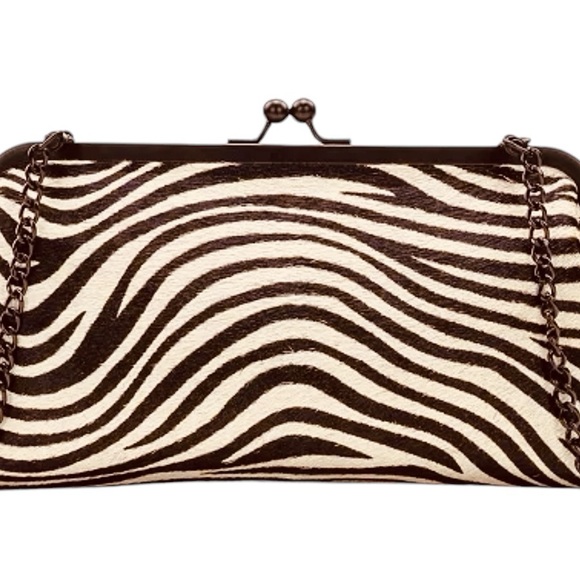 Patricia Nash Brown Gorgeous Zébra Haircalf Collection Set (Clutch & Wallet) - Picture 4 of 10